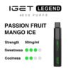 IGET Legend 4000 Puffs - Passion Fruit Mango Ice - IGET Bar Australia - Image 2